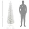 Edge Collections - 6' - White - Snow-Flocked Pencil Christmas Tree for Easy Holiday Ambience - 1 Piece